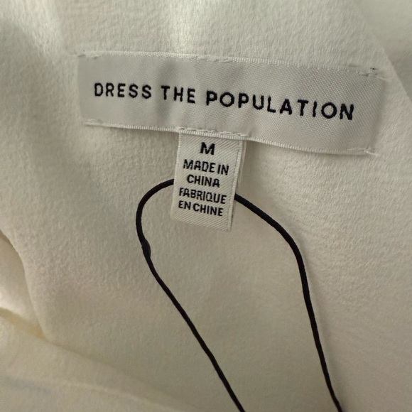 Dress the Population White Floral Midi Dress M NWOT - Picture 3 of 9